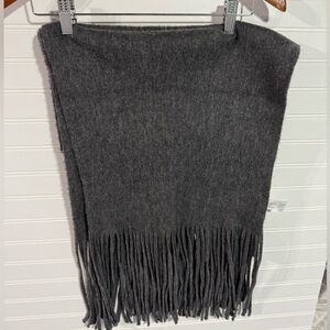 Lucky Brand Charcoal Knit Scarf